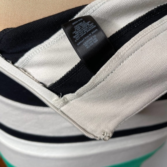 Express Stripe Pencil Skirt Zipper Bandage Stretch Bodycon Size 4 Small - Picture 6 of 7